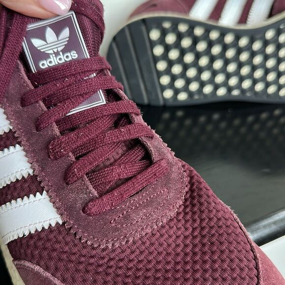 adidas Maroon and White Athletic Shoes - Picture 3 of 9